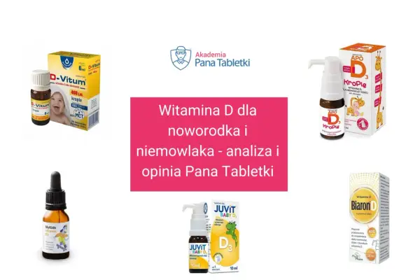 Suplementy z witaminą D3 dla dzieci: D-Vitum, APO Krople, MyKids, Juvit Baby D, Biaron D. Analiza, do kiedy podawać dziecku witaminę D3.